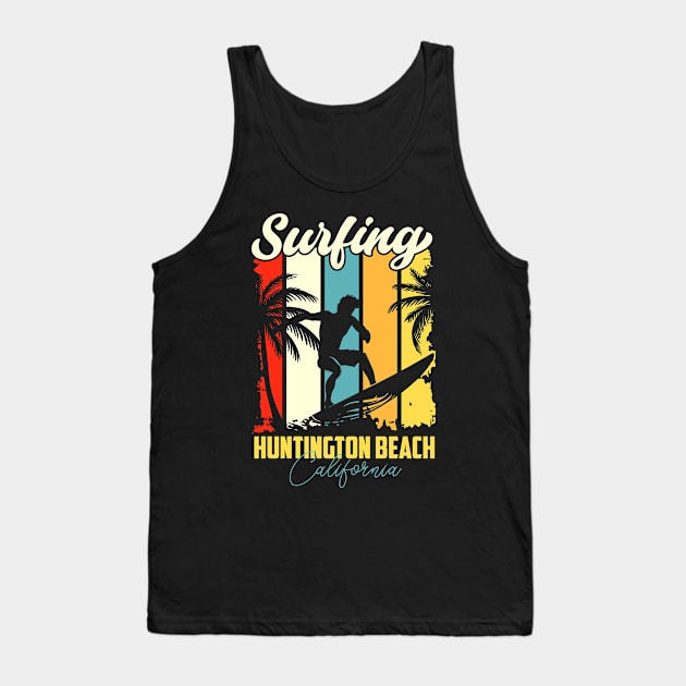 Surfing | Huntington Beach, California Tank Top by T-shirt US